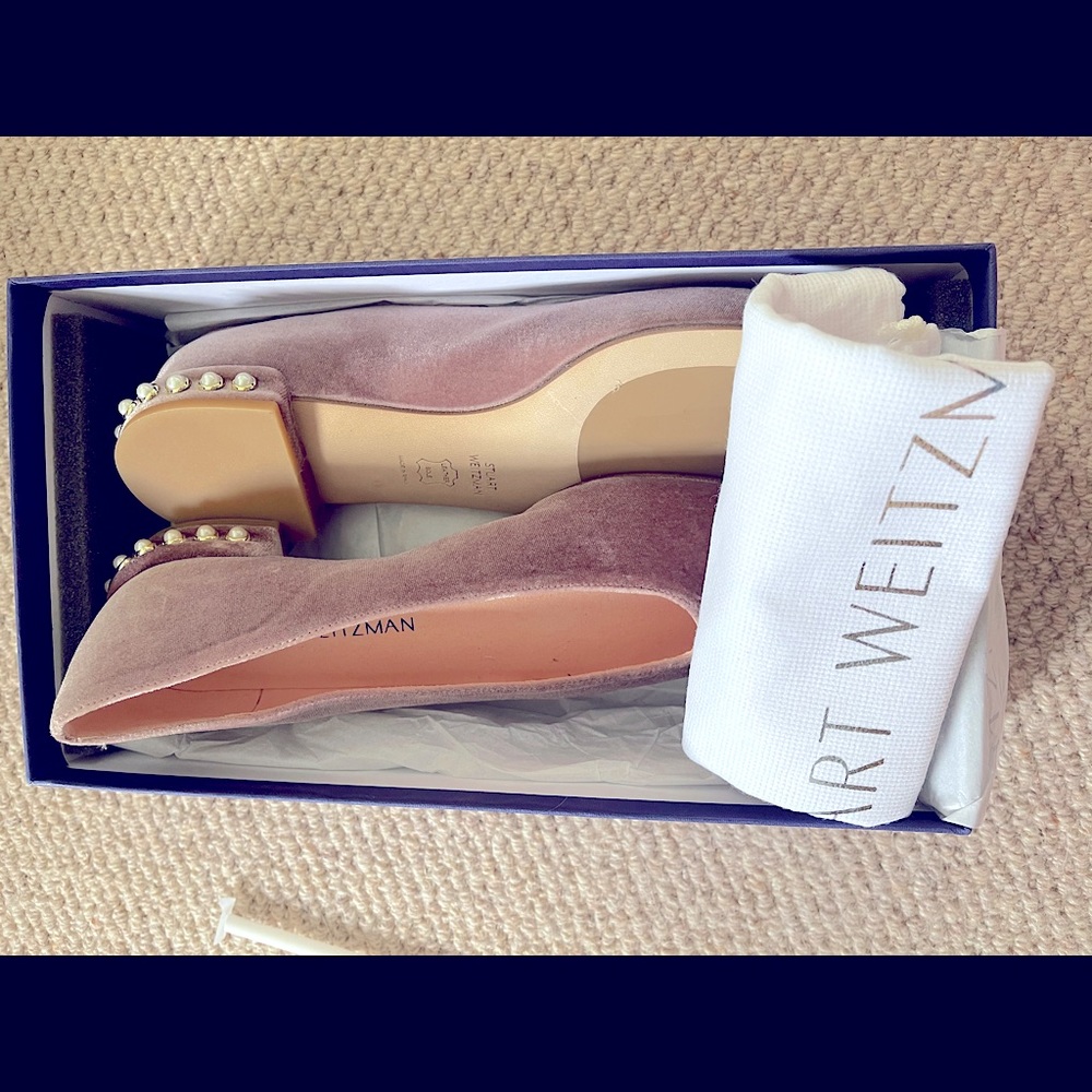 BRAND NEW STUART WEITZMAN PEARL FLATS